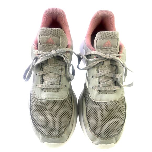 Adidas Girl's Tensaur Run K Jr GZ2667 Grey/White/Pink Athletic Sneakers Size 7 - Picture 5 of 11